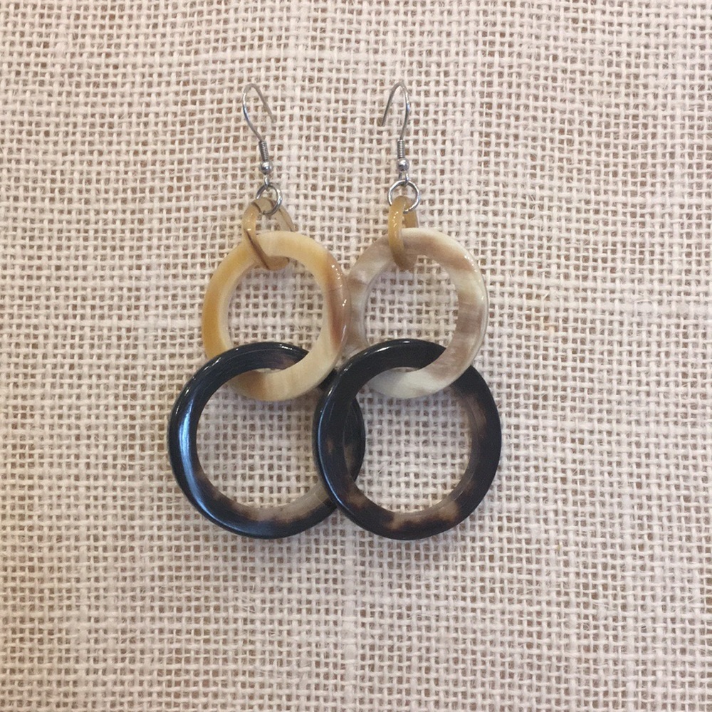 Buffalo Horn Earrings